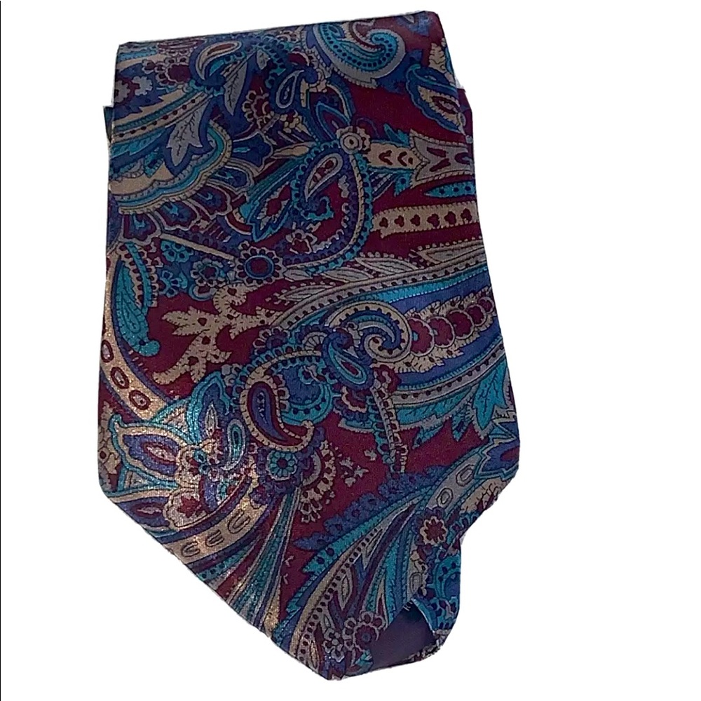 New Buckingham Red Blue Green Gold Necktie